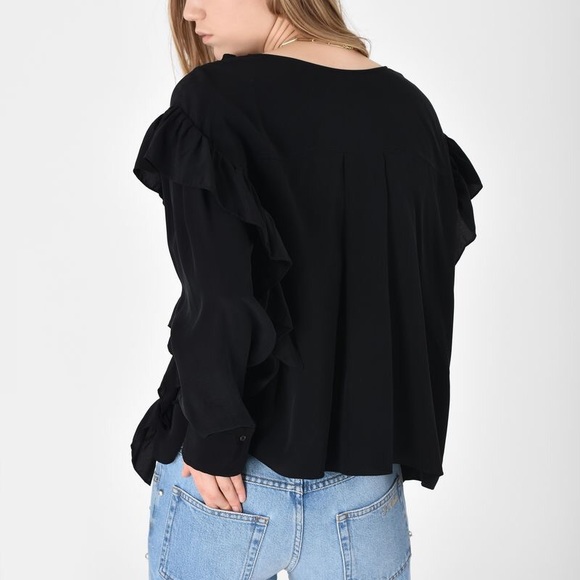 Etoile Isabel Marant Welby Ruffle Blouse - Picture 6 of 9